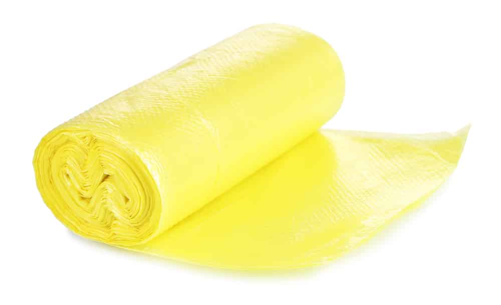 Eine Rolle kostenloser Gelber Säcke